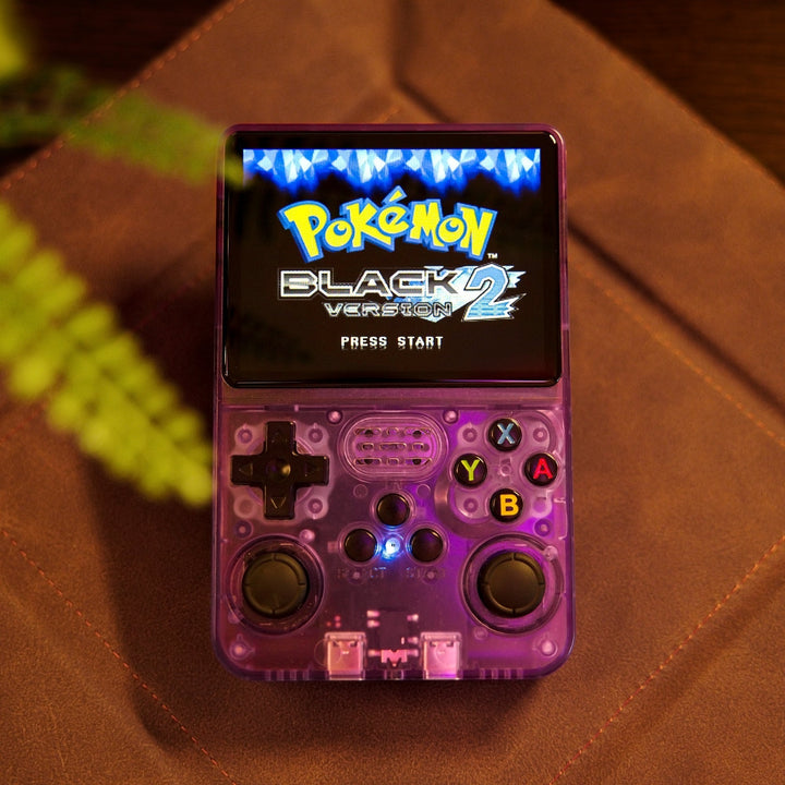 Compact Retro Game Console – PixelPlay Pocket-Purple-64GB-The Livary
