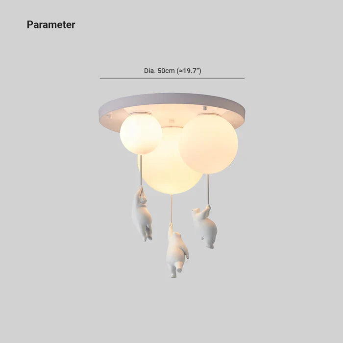 Children's Ceiling Lamp with Bear and Balloon - CloudBear