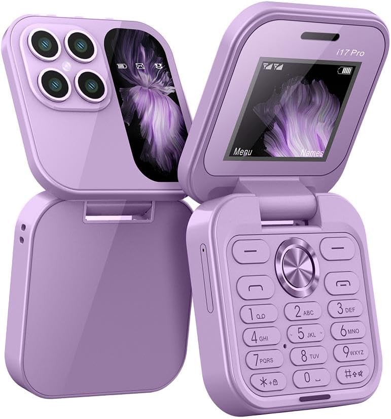 Foldable Mini Phone – FlipLite-Purple-The Livary