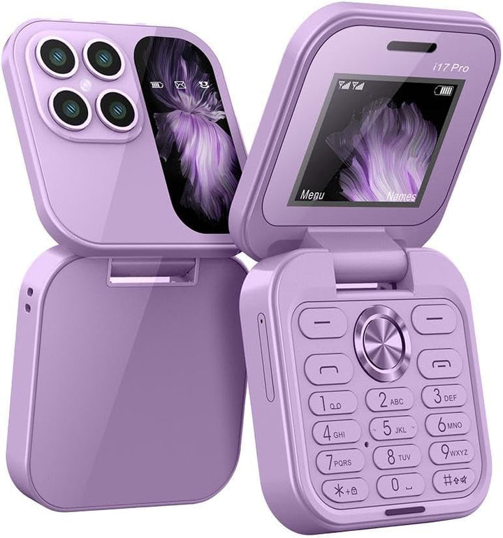 Foldable Mini Phone – FlipLite-Purple-The Livary