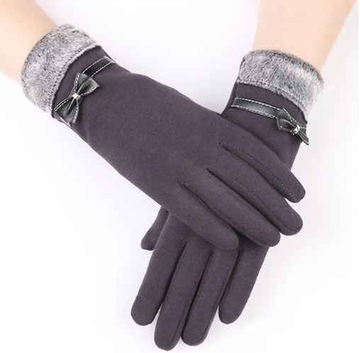 Luxury Touchscreen Gloves - Elise-Purple B-The Livary