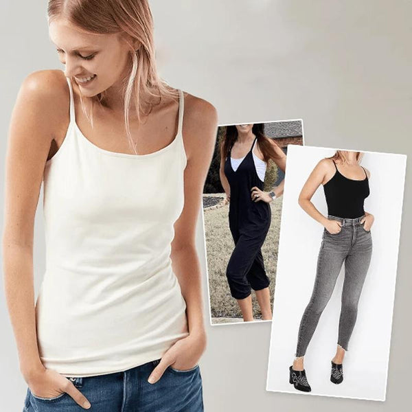 Comfort Top with Built-in Bra – Lina-Black-M-The Livary