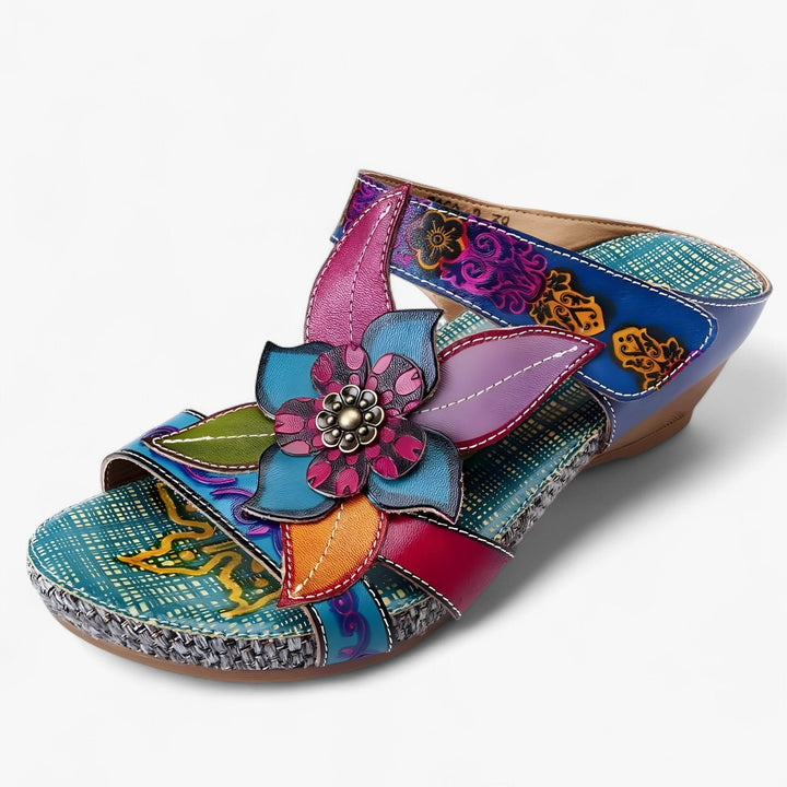 Boho sandals for women with braided straps – BohoStep Dolly-Blue Bali-2.5-The Livary