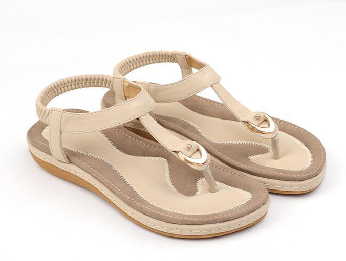 Comfortable summer shoes with a heel for ladies – Marisa (Now 1+1 Free!)-Beige-3.5-The Livary