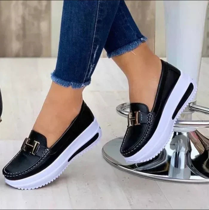 Orthopaedic Trendy Women's Shoes - Mirella-Black-35-The Livary