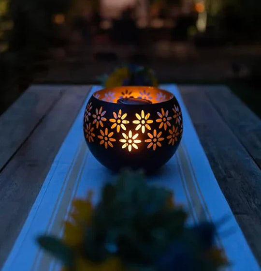 Flower Candle Lamp with Diffuser – Fleuris-The Livary