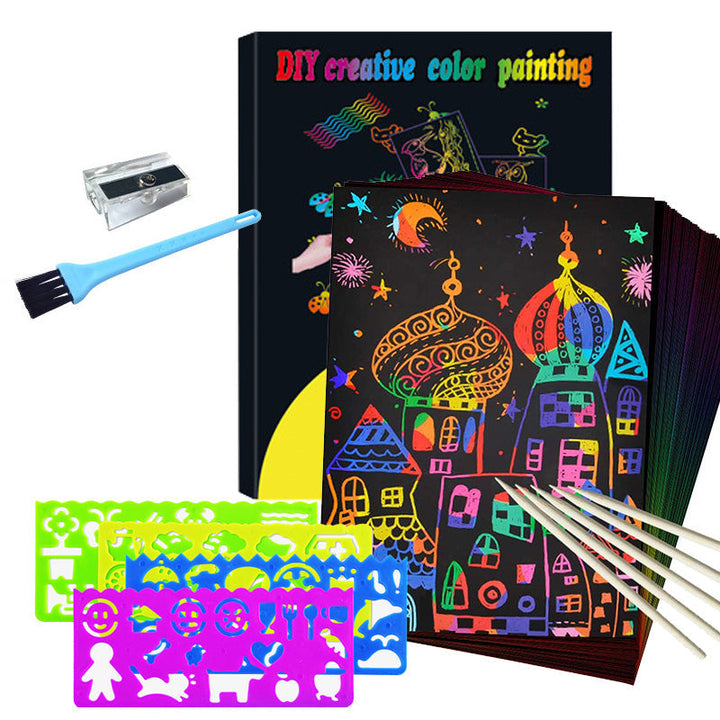 Scratch card set with Magical Rainbow Colours - ColorBurst