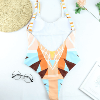 Stylish one-piece swimsuit with animal print for women - WildWelle-Leopard-S-The Livary