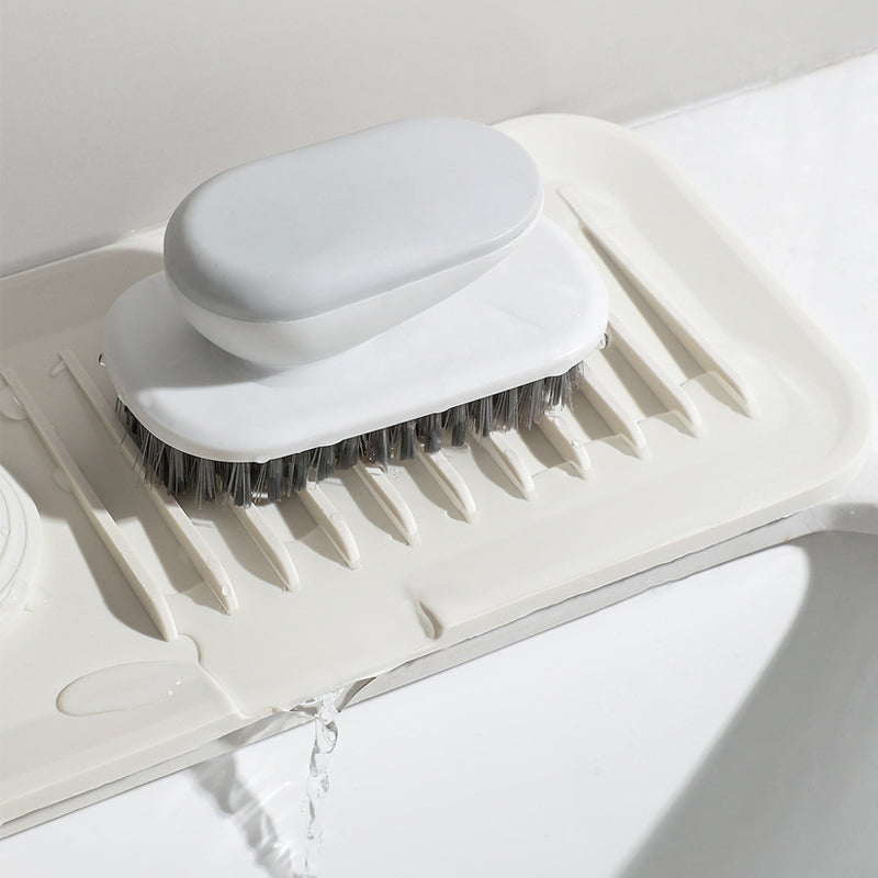 Silicone Draining Mat with Self-Drainage – DripGuard-White-Small-The Livary