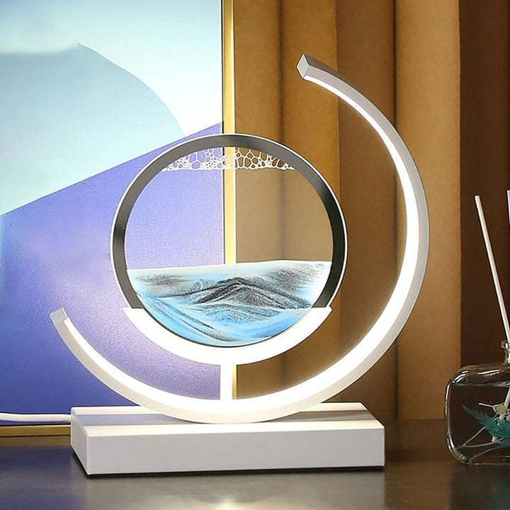 3D Sand Shell Table Lamp - Abyss-Green-Black-The Livary