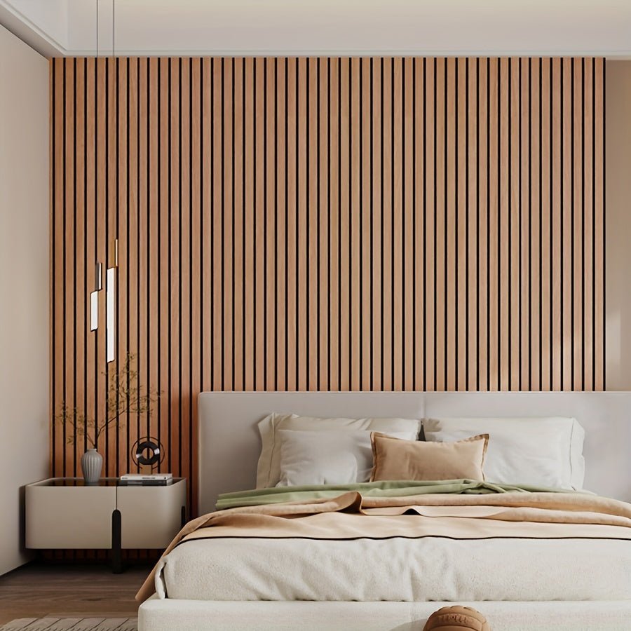 3D Self-adhesive Wall Panels with Realistic Wood Appearance - Wallvera-Light brown-1 roll-The Livary