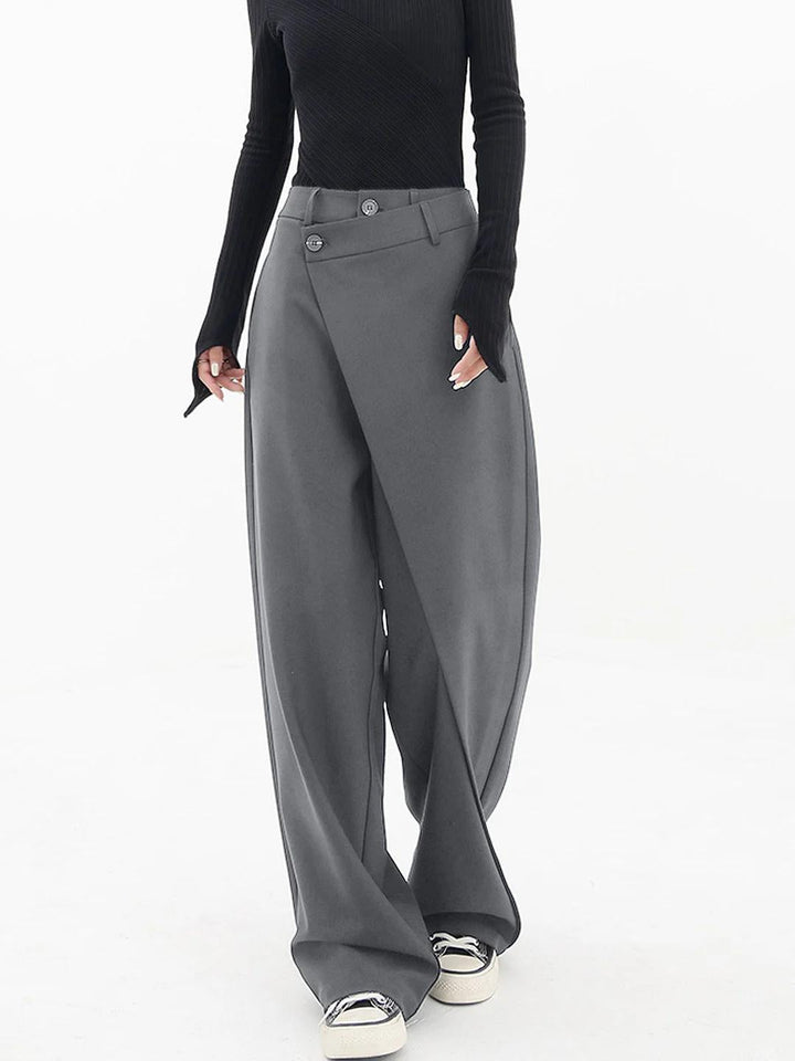 Modern Baggy Ladies Trousers - Emma-Grey-S-The Livary