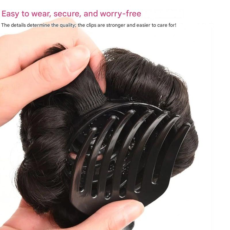 Flower-shaped Hair Clip with Hair Extension – Fiora-Maro-The Livary