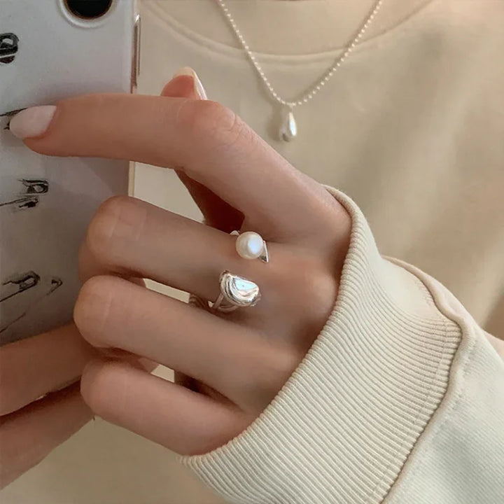 Pearl Tree Adjustable Ring - Elin-The Livary