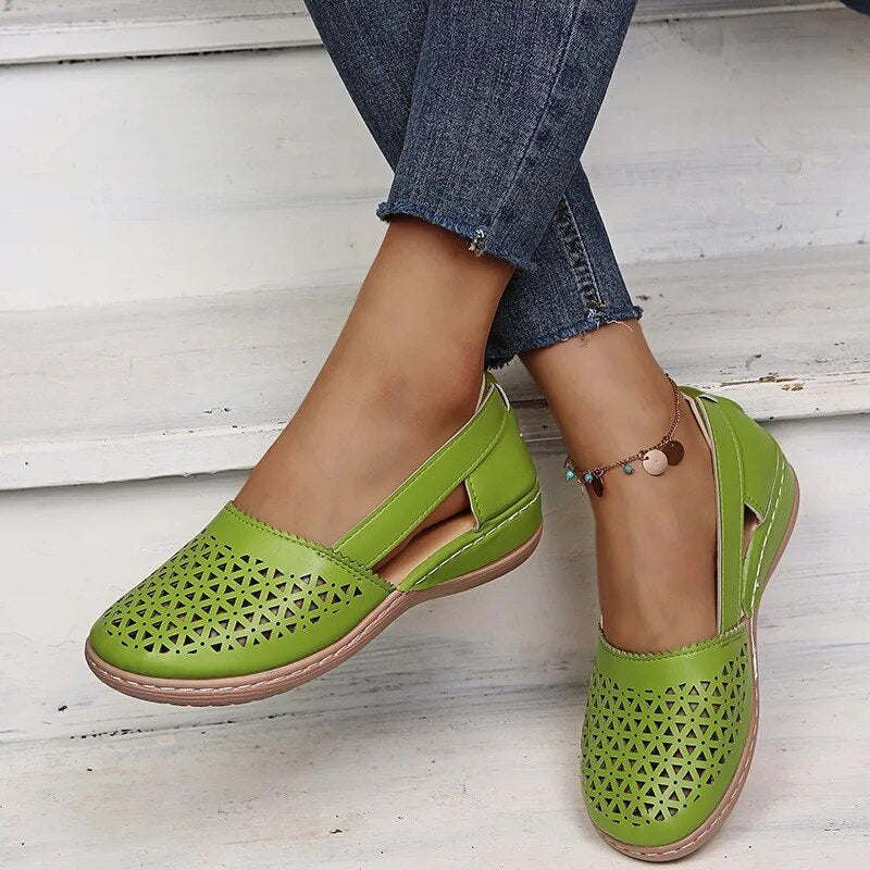 Comfortable Summer Shoes for Women - Melina-White-2.5-The Livary