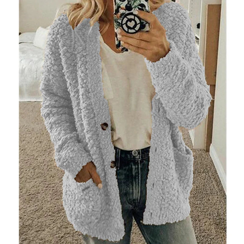Comfortable Ladies Jacket - Lisa-Light grey-S-The Livary