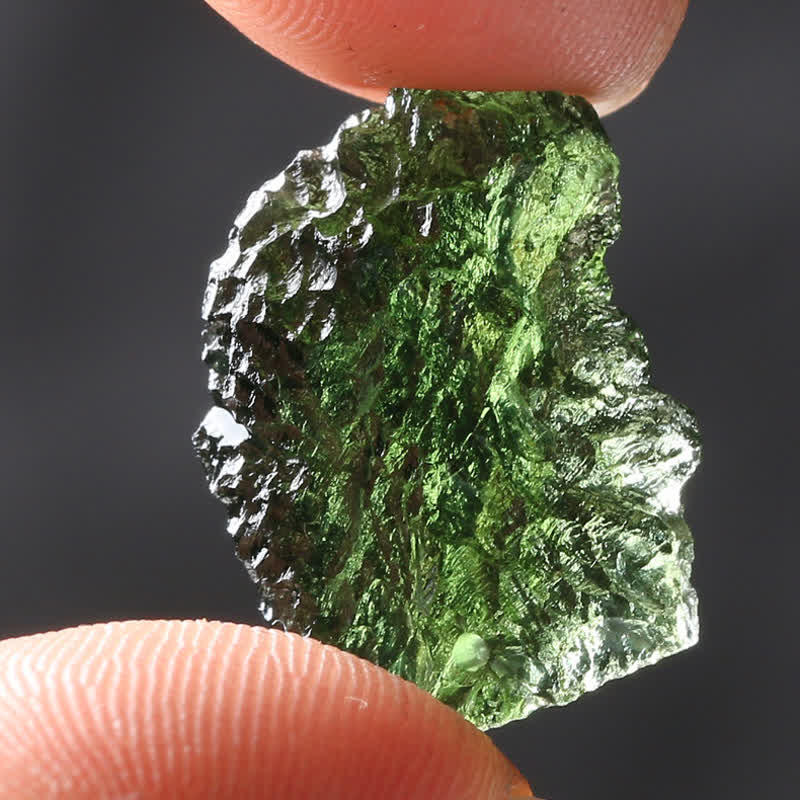 Purification Green Moldavite Necklace - Alina-Natural stone-3-5g-The Livary