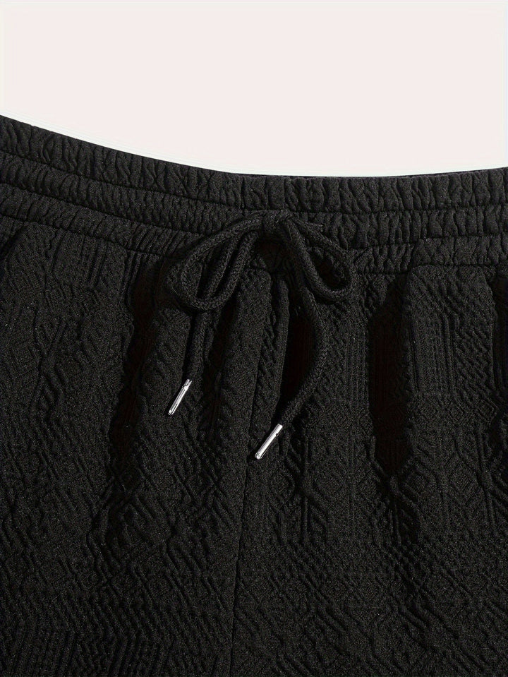 Men's Summer Shorts Basic Look with Drawstring Comfort - Finn (Buy 1 Get 1 FREE)-Black-S(46)-The Livary