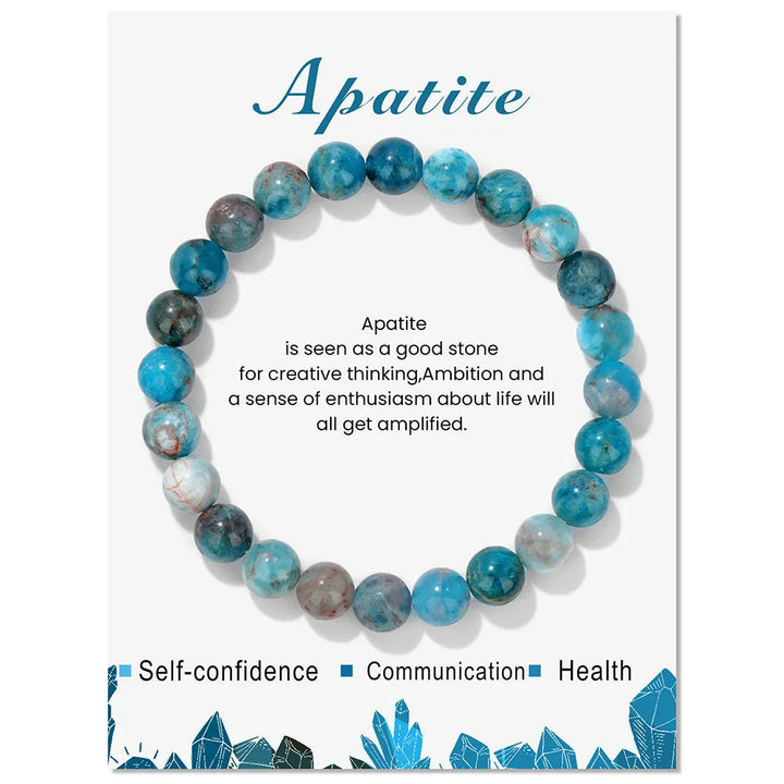 Natural Crystal Healing Energy Bracelet - Aria-Amazonite-The Livary