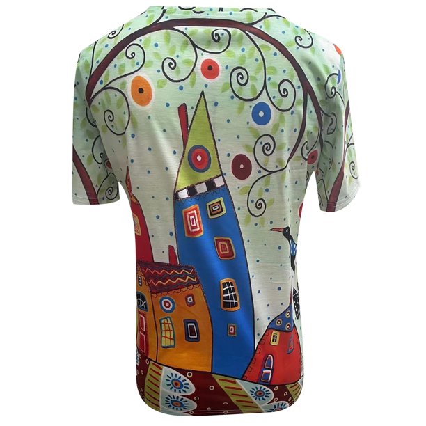 Light women's T-shirt with print for everyday and holiday - SummerFun-S-The Livary