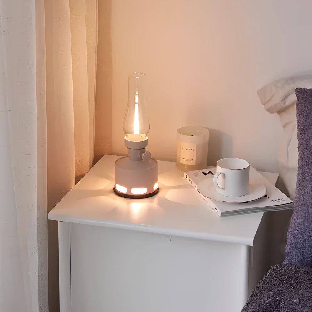 Rechargeable Vintage LED Lantern - LumaLantern-Green-The Livary