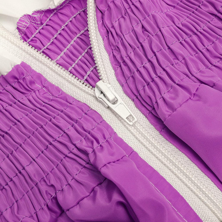 Retro Women's Windbreaker Jumpsuit - Elodie-Pink-S-The Livary