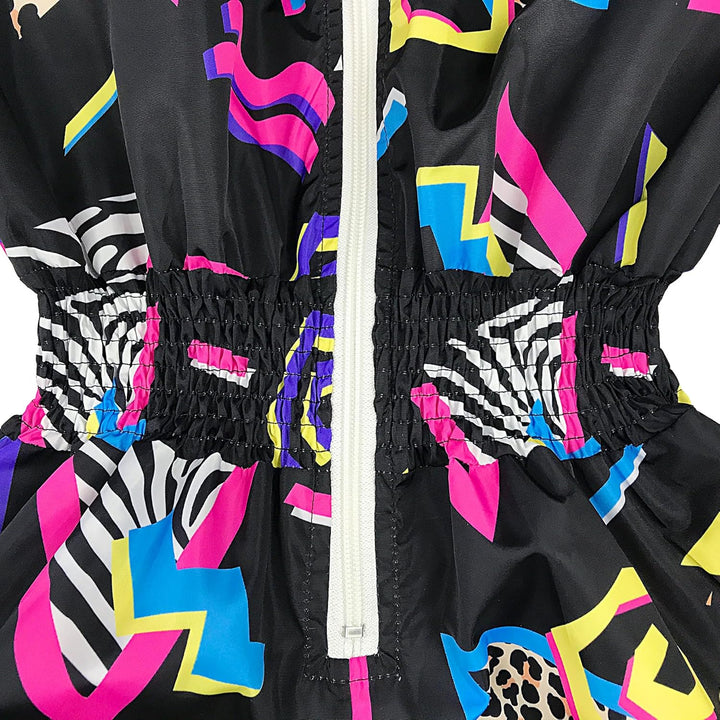 Retro Women's Windbreaker Jumpsuit - Elodie-Pink-S-The Livary