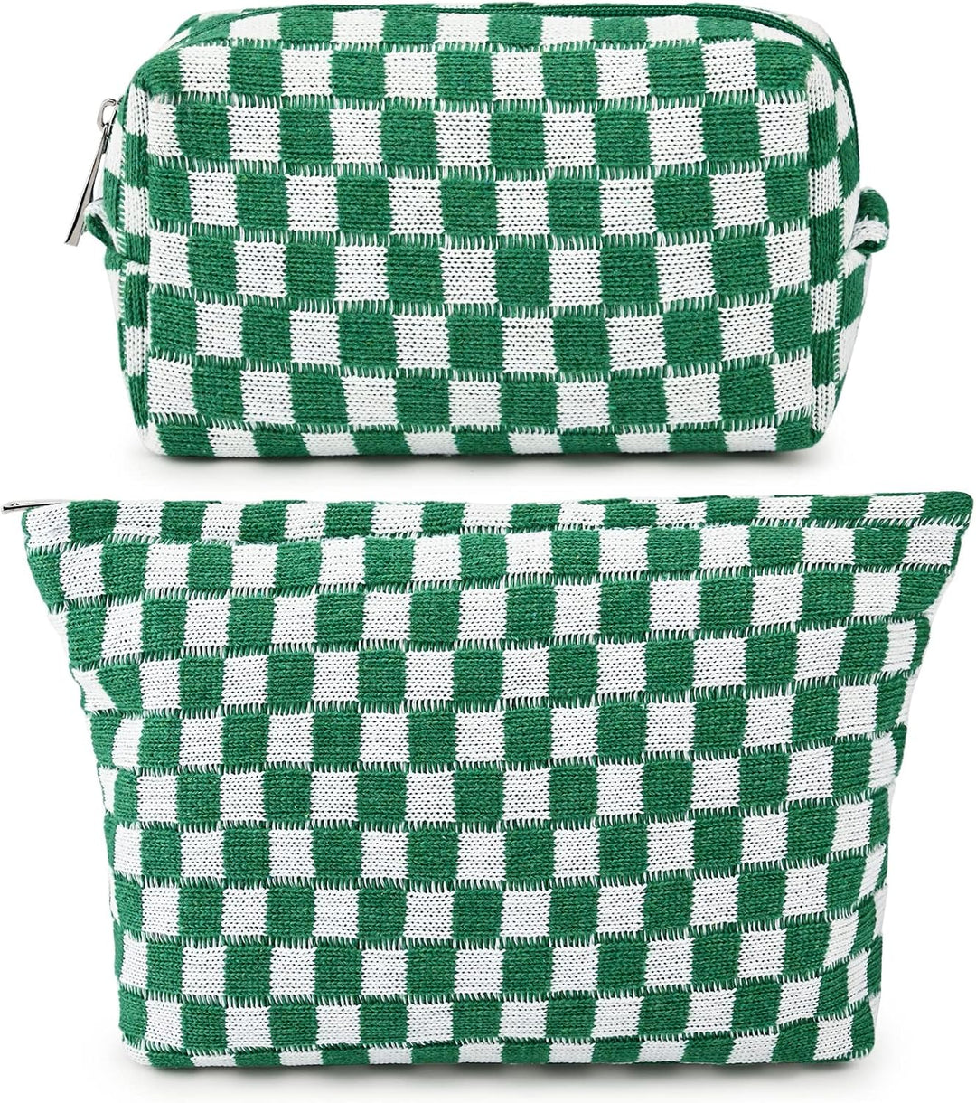 Must-Have Checked Make-up Bag Set-Red-The Livary
