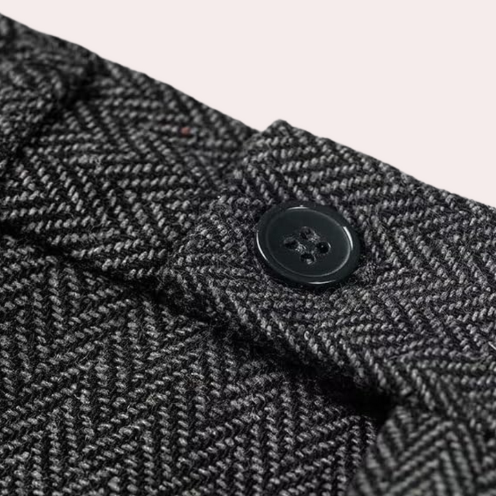 Business Stylish Three-Piece Suit for Men - Dorian-Black-S-The Livary