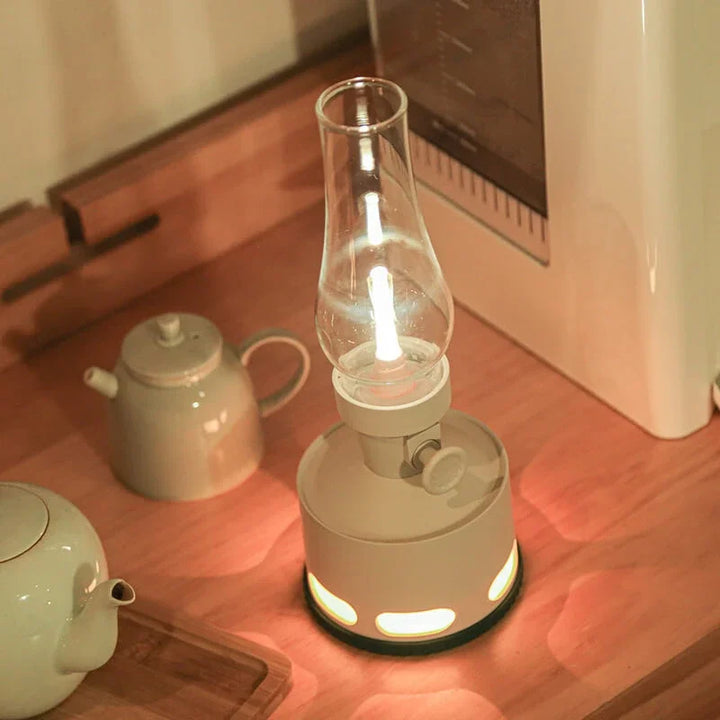 Rechargeable Vintage LED Lantern - LumaLantern-Green-The Livary