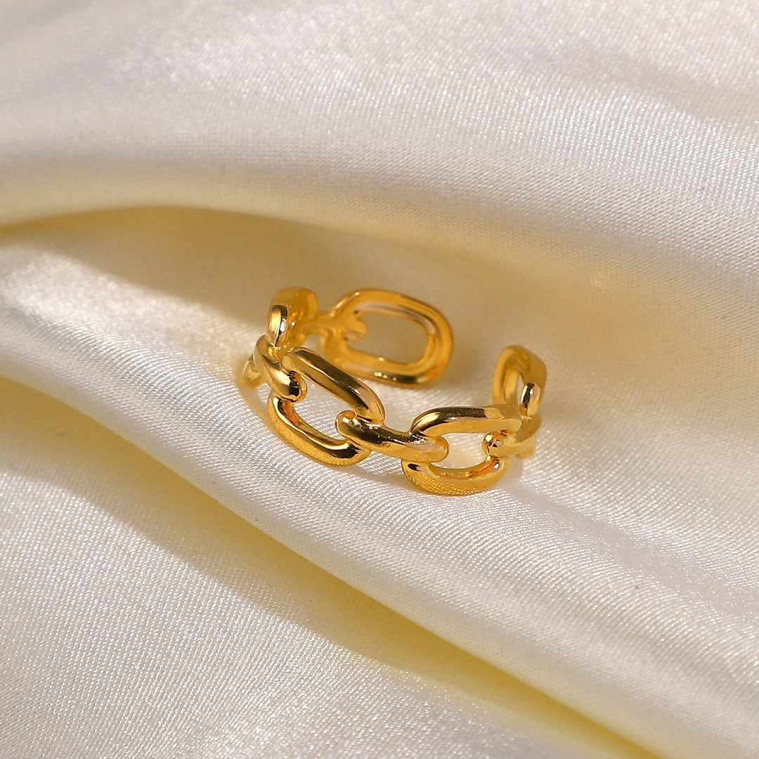 Twisted Link Open Ring - Nexa-The Livary