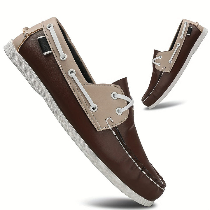 Men's Boots – Thijs-Brown & Beige-7.5-The Livary