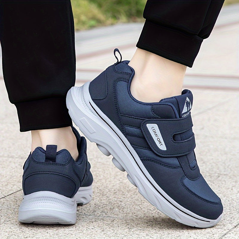Comfortable Loop Shoes with Velcro - EasyStride-Black-3.5-The Livary