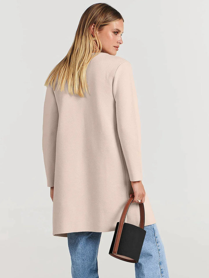 Stylish Ladies' Cardigan - Djamila-Brown-S (36)-The Livary