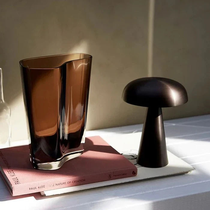 Stylish Portable Table Lamp - ShroomLite-Gold-The Livary