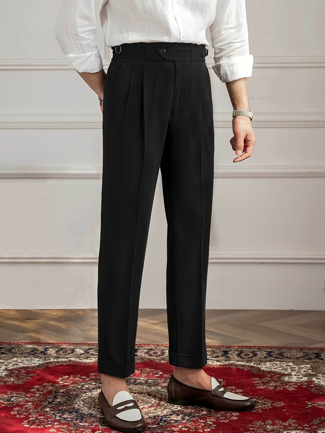 Lightweight Black Business Trousers for Men - Finn-S-The Livary