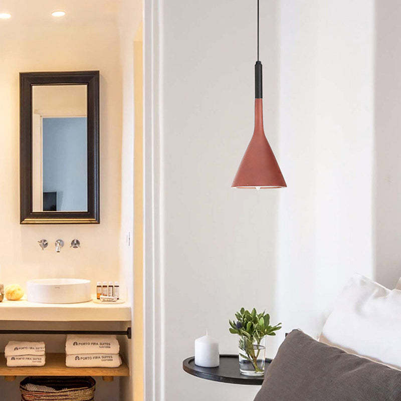 Modern Triangle Pendant Lamp - Trionda-Pink-The Livary