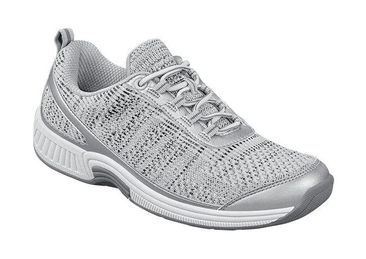 Ergonomic comfort shoes with orthopaedic support – Milena-Light grey-3-The Livary