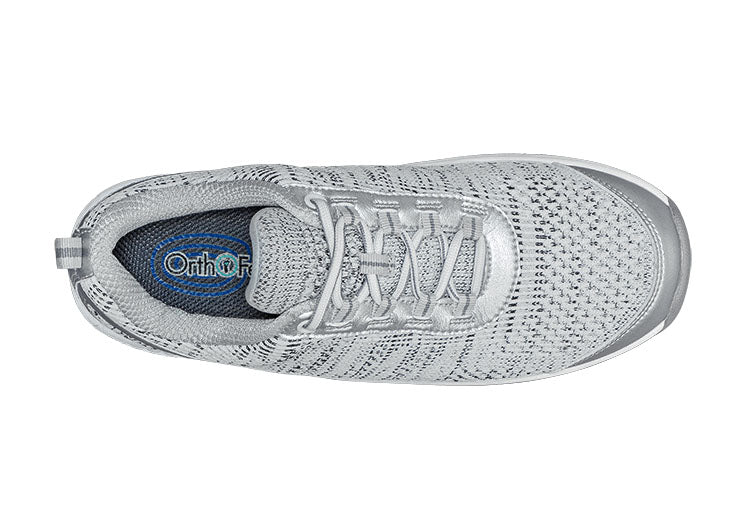 Ergonomic comfort shoes with orthopaedic support – Milena-Light grey-3-The Livary