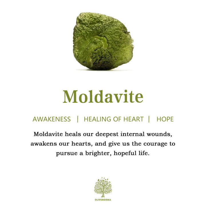 Purification Green Moldavite Necklace - Alina-Necklace + Natural Stone-3-5g-The Livary