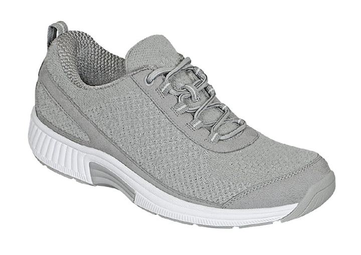 Ergonomic comfort shoes with orthopaedic support – Milena-Light grey-3-The Livary