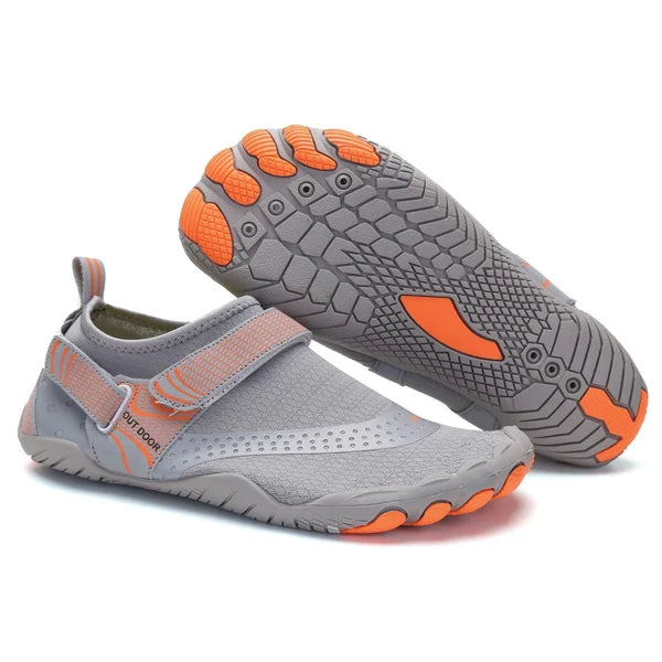 Slip-resistant & Orthopaedic for Men - Barefoot Water Shoes HydroFlex-Gray-3.5-The Livary