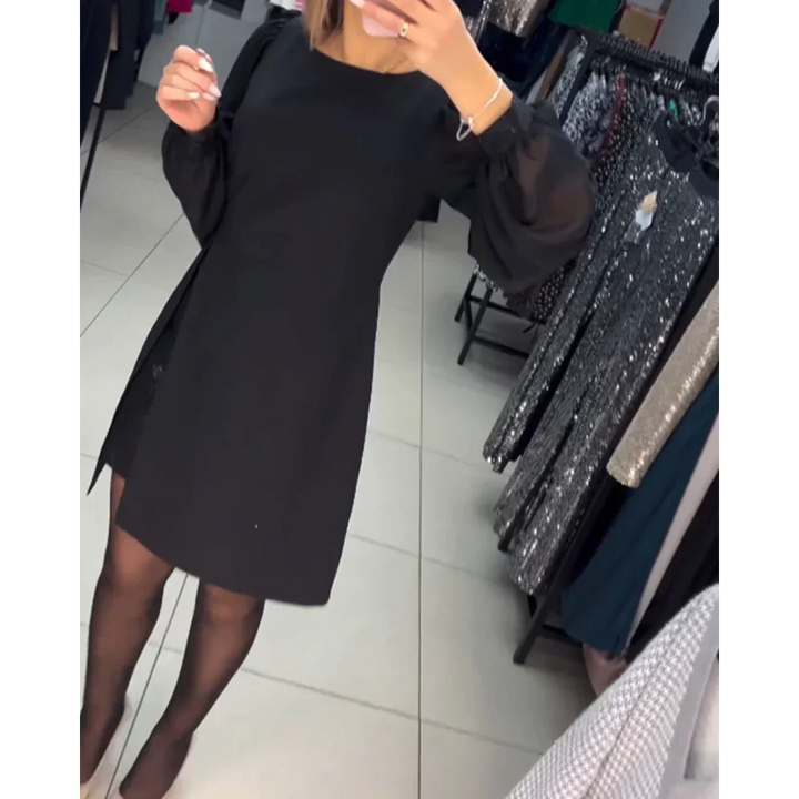 Classic Dress with Long Sleeves - Isabelle-S-The Livary
