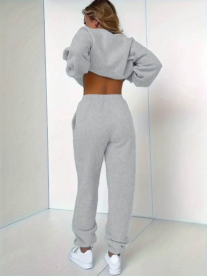 Comfortable Ladies' Tracksuit - Ivy-Black-S-The Livary