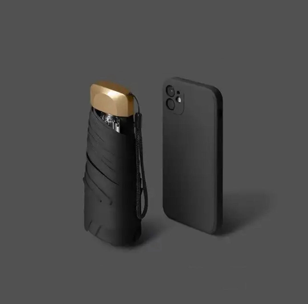 Foldable Mini Umbrella for On-the-Go – Pico-Black-The Livary