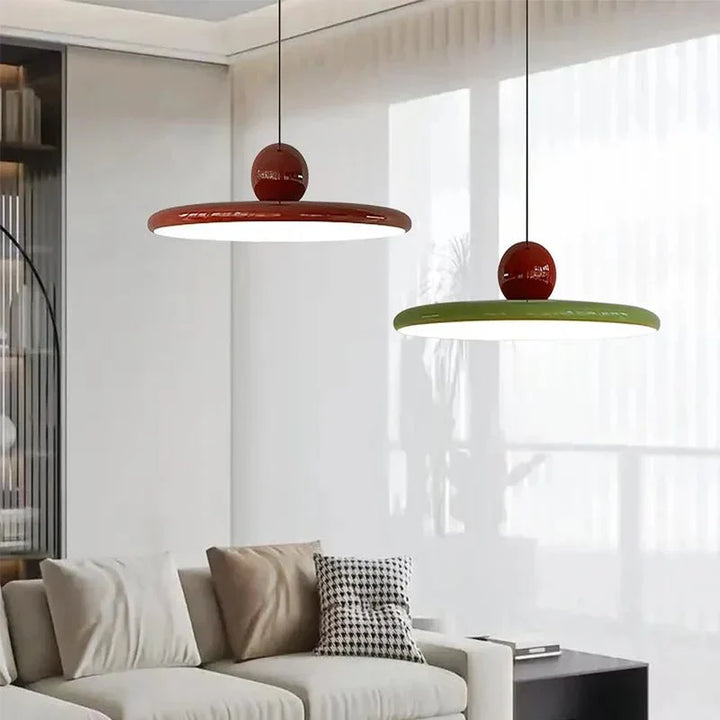 Trendy Bauhaus Glass Pendant Lamp - LunaBau-Red-11.81 inches-The Livary