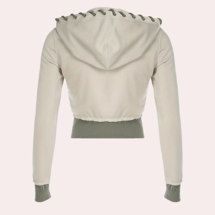 Fashionable Ladies' Jacket with Hood - Elise-XS-The Livary