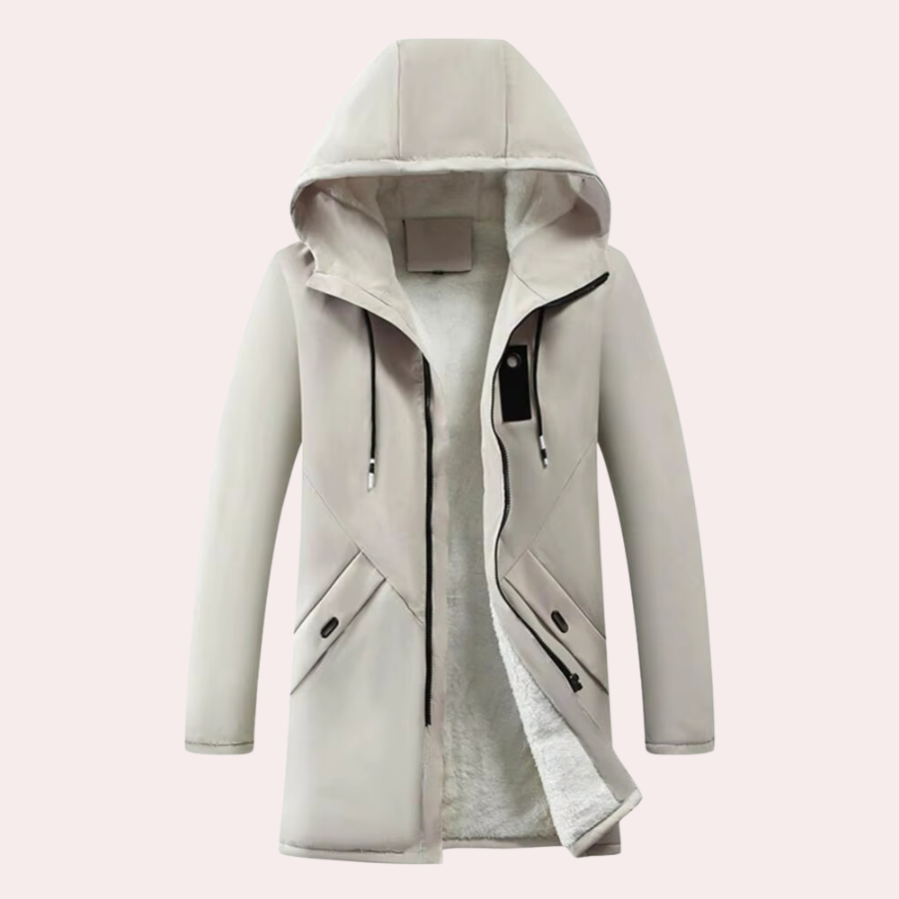 Warm Winter Jacket for Men - Victor-Beige-S-The Livary