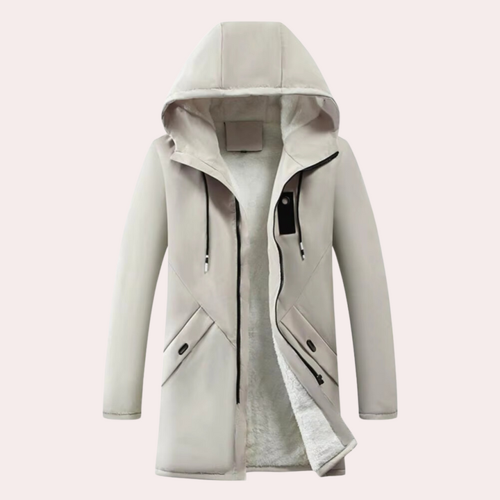 Warm Winter Jacket for Men - Victor-Beige-S-The Livary