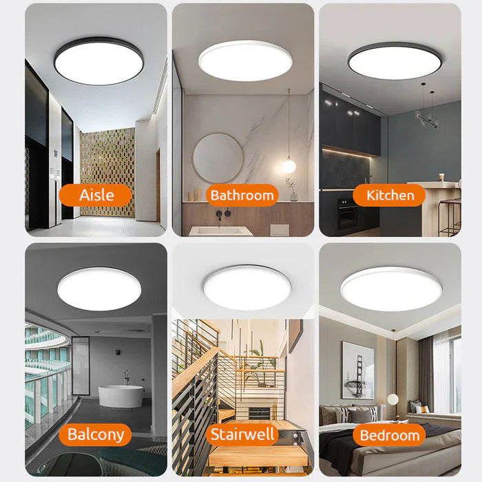 Stylish LED Ceiling Light - OrbGlow-White-Daylight-D 9.45 inches-The Livary